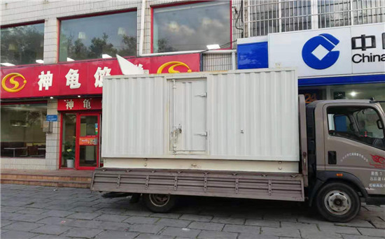 毛道乡出租发电机施工案例